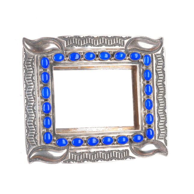 Sunshine Reeves Navajo sterling silver lapis lazuli picture frame