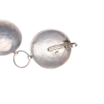 38" Manuel Hoyungowa Hopi Overlay kachina forms sterling silver link concho belt