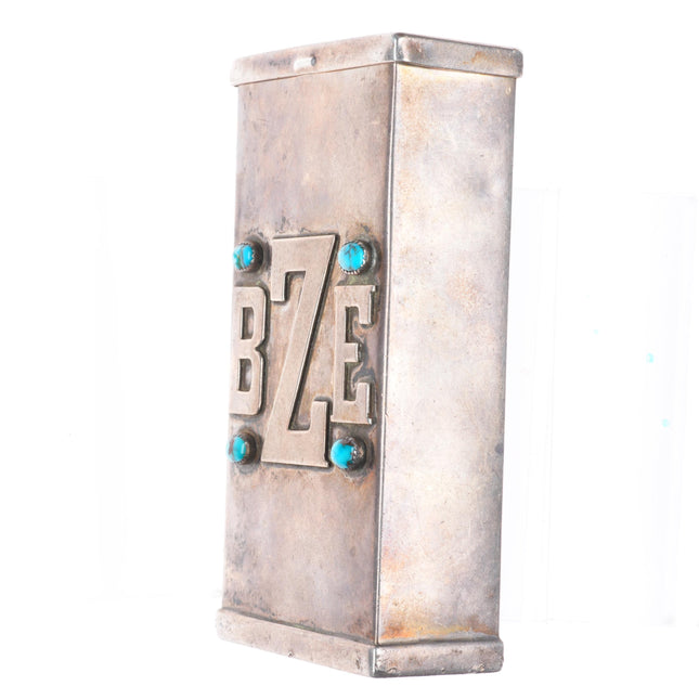 Frank Patania Sr/Thunderbird Shop modernist sterling silver cigarette case