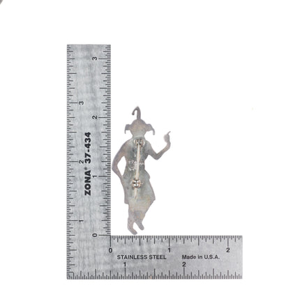 collection vintage Hopi sterling silver mudhead Kachina pins/brooch lot