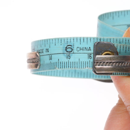 6"-6.4" Vintage Southwestern/Navajo sterling silver-turquoise cuff bracelet lot