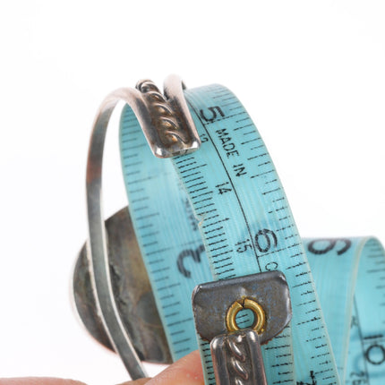 6"-6.4" Vintage Southwestern/Navajo sterling silver-turquoise cuff bracelet lot