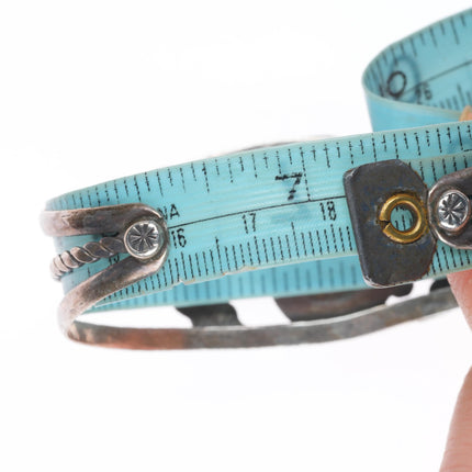 6"-7.1" Vintage Southwestern/Navajo sterling silver-turquoise cuff bracelet lot