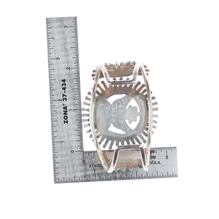 6.6" Delphine Tsadiasi Zuni sterling silver needlepoint/Knifewing cuff bracelet