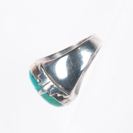 sz10.5 FG Zuni vintage sterling silver turquoise men's ring