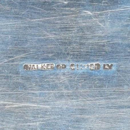 Vintage Wai Kee Chinese Export sterling silver jewelry box with dragon design