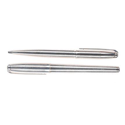 Prestige Ballpoint Pen set S.T. Dupont Fidelio Palladium Wavy Pattern