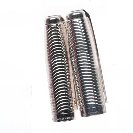 Prestige Ballpoint Pen set S.T. Dupont Fidelio Palladium Wavy Pattern