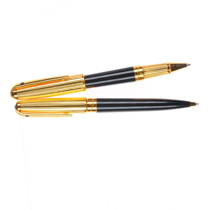 S.T. Dupont French Olympio Black with Gold Cap Rollerball Pens