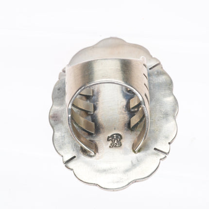 sz5.5 Big Navajo Running Bear Shop sterling silver and turquoise ring