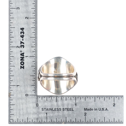 sz10 Vintage Carol Felley Southwestern sterling silver ring with nice turquoise