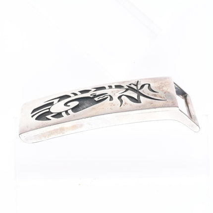 Vintage Hopi Overlay Hopicrafts Snake sterling silver belt buckle