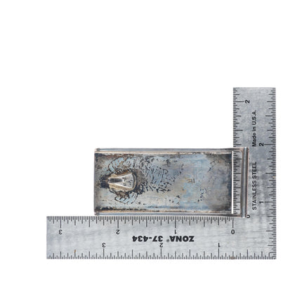 Vintage Hopi Overlay Hopicrafts Snake sterling silver belt buckle