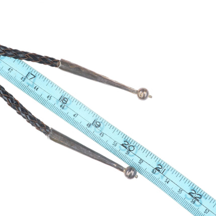 big c1960 c-31 Zuni sterling silver antelope Kachina inlay bolo tie