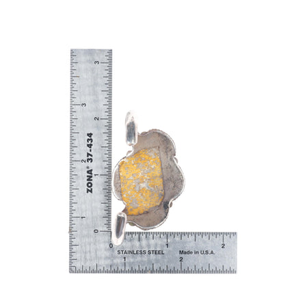 5.8" Vintage Navajo sterling silver high grade turquoise stamped cuff bracelet