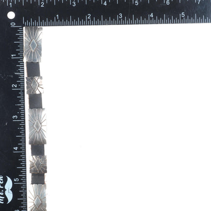 25" Vintage Navajo sterling silver Hatband concho belt