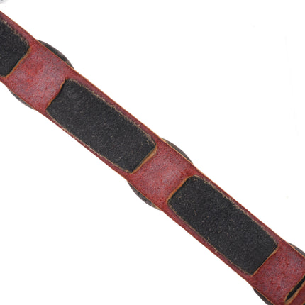 48" Vintage sterling silver southwestern concho belt with turquoise buckle