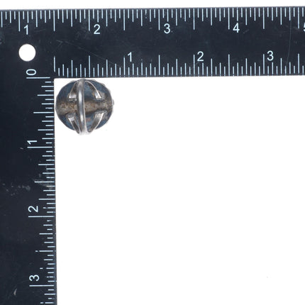 sz7.5 Vintage Navajo sterling silver waterweb turquoise ring