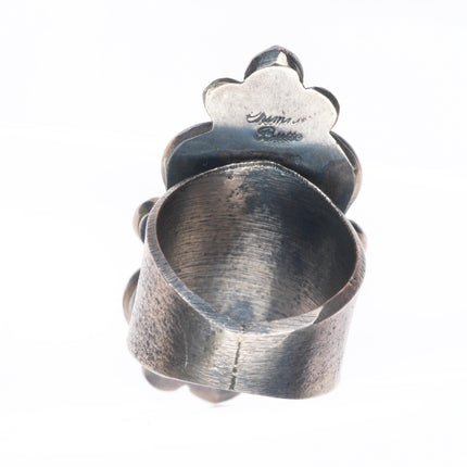 sz12 heavy Chimney Butte Navajo Larimar sterling silver men's ring