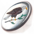 sz9.5 Henry & Linda Barber Navajo sterling silver patriotic American eagle ring