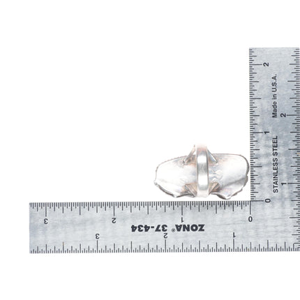 sz8 Vintage Navajo sterling silver Arizona Gem Silica ring