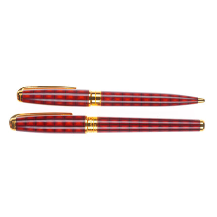 S.T. Dupont Olympio Vertigo Chinese Lacquer 2 pc pen set red Chinese lacquer