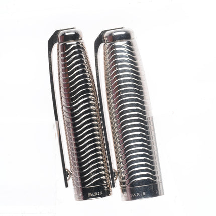 Prestige Ballpoint Pen set S.T. Dupont Fidelio Palladium Wavy Pattern