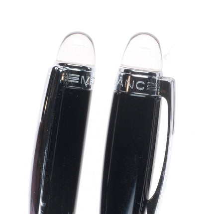 German Montblanc Black Resin Starwalker Ballpoint Pen set