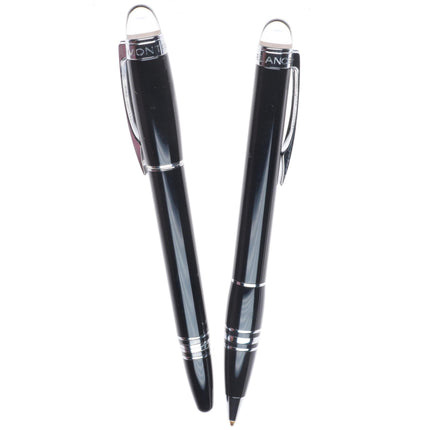 German Montblanc Black Resin Starwalker Ballpoint Pen set