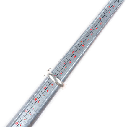 sz8 W Johnson Navajo sterling silver turquoise shadowbox ring