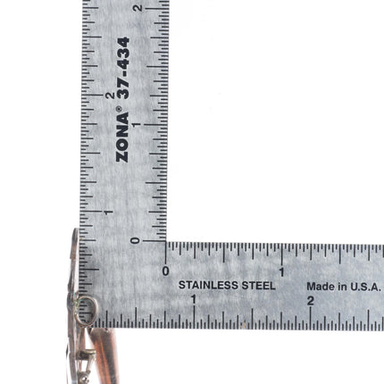 Bernard Dawahoya Hopi Overlay Kachina pendant/pin sterling silver w/bolo tips