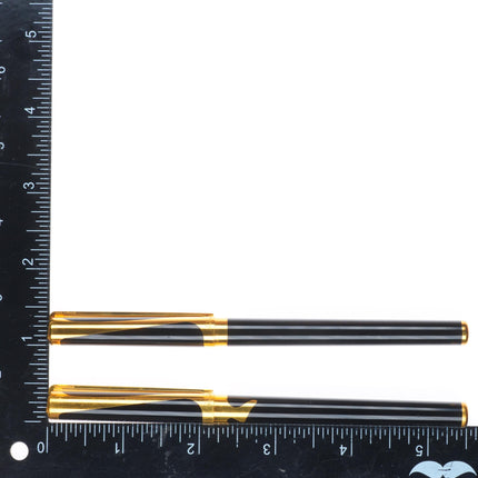 S.T. Dupont French Art Nouveau Fountain Pen and rollerball 18k gold nib
