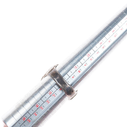 sz12 Heavy vintage Robert and Bernice Leekya Zuni sterling silver turquoise ring