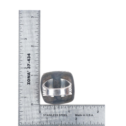 sz10.5 Vintage Kabana southwestern Sterling silver #3 Pool ball ring