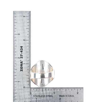 sz13 Robert Shakey Navajo sterling silver branch coral cluster men's ring