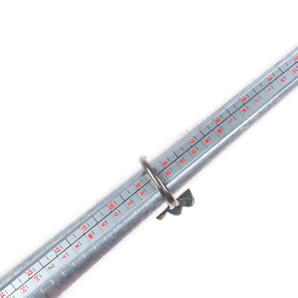 sz8.5 vintage Navajo sterling silver ruffle edge ring with nice turquoise