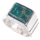 sz10 vintage Larry Begay Navajo sterling silver spiderweb turquoise men's ring