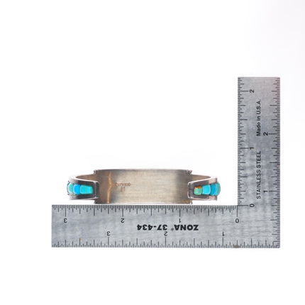 6.25" southwestern sterling silver Desert Rose Trading turquoise cuff bracelet