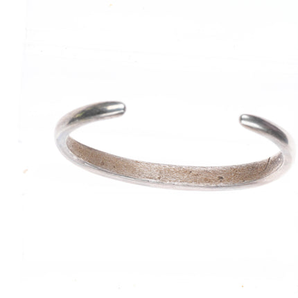 6.25" c1950 Vintage Zuni sterling silver Sleeping Beauty turquoise cuff bracelet