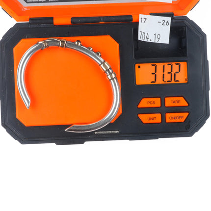 6.1" retro 14k gold/Sterling silver Emerald/Amethyst modernist cuff bracelet