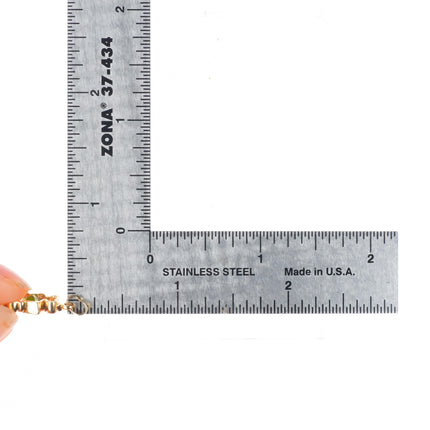 14k yellow gold citrine and peridot necklace pendant