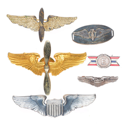 Vintage Sterling silver and other US Military pilots/sweetheart lot