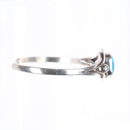 6.2" Vintage Bisbee Bob turquoise sterling silver cuff bracelet