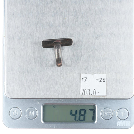 sz7 Coonsis Zuni sterling silver coral inlaid redbird cardinal ring