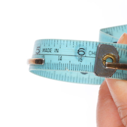 6:-6.5" Vintage Zuni sterling silver snake eye turquoise row cuff bracelet lot