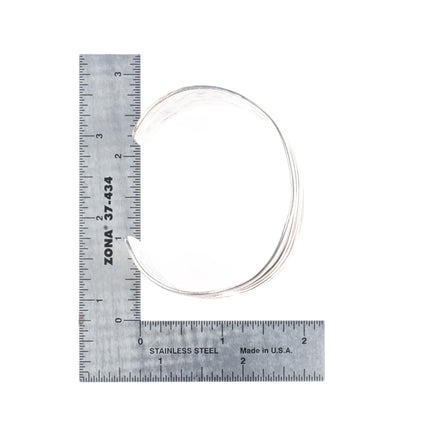 6.75" Art Lewis Choctaw sterling silver cuff bracelet thunderbirds/arrows