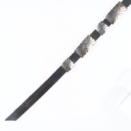 25" Vintage Navajo sterling silver Hatband concho belt
