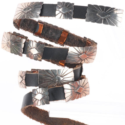 25" Vintage Navajo sterling silver Hatband concho belt