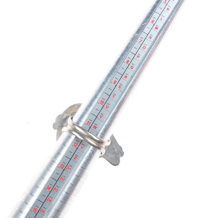 sz11.5 Ray Jack Navajo sterling silver micro-inlay spiny oyster bear ring