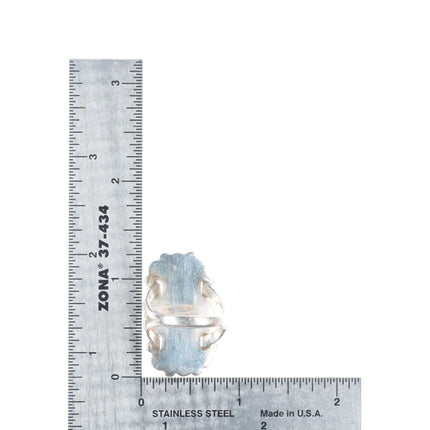 sz8.5 Vintage Zuni sterling silver satellite turquoise cluster ring